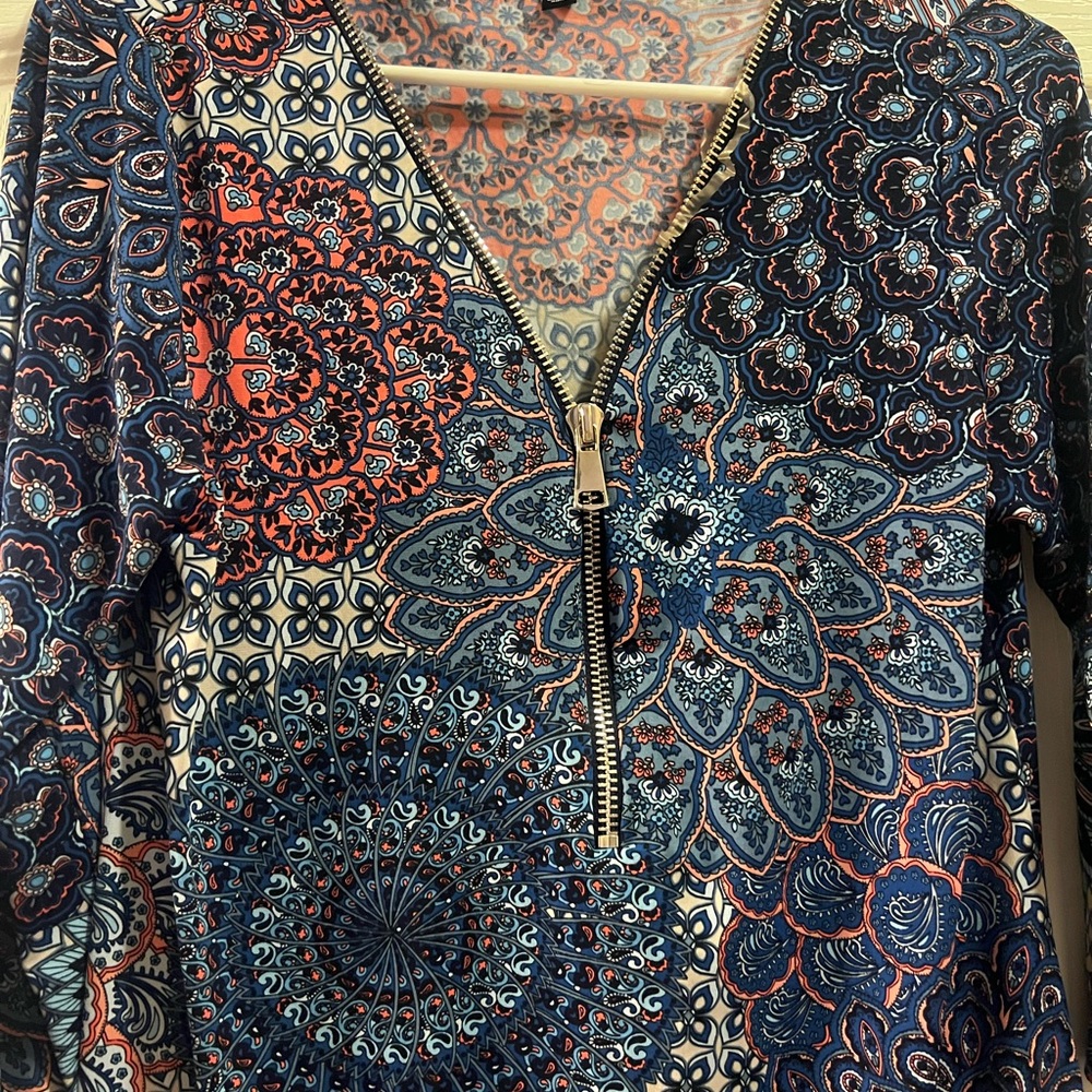 Patterned Zipper dress